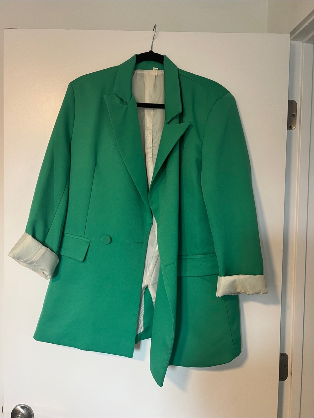 Green blazer